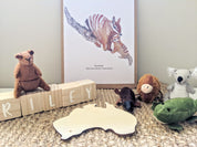 Marionetas de dedo de animales de terciopelo australiano (juego de 5)