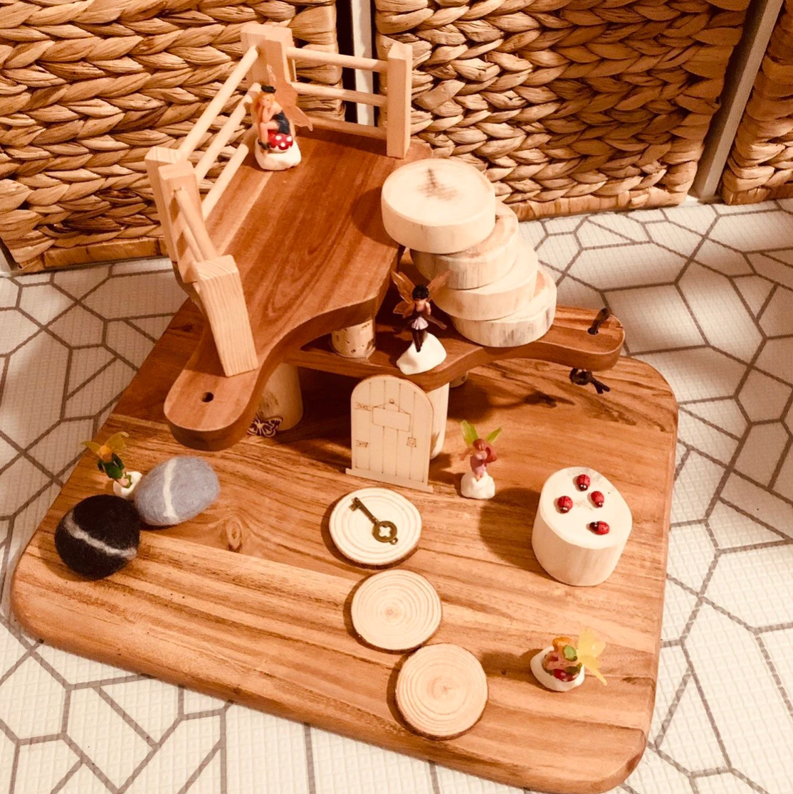 Wooden Slices Sensory Play Small World Play