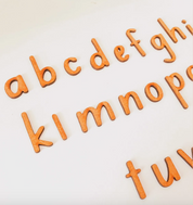 A - Z Lowercase Print Wooden Letters