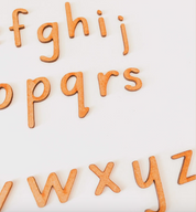 A - Z Lowercase Print Wooden Letters