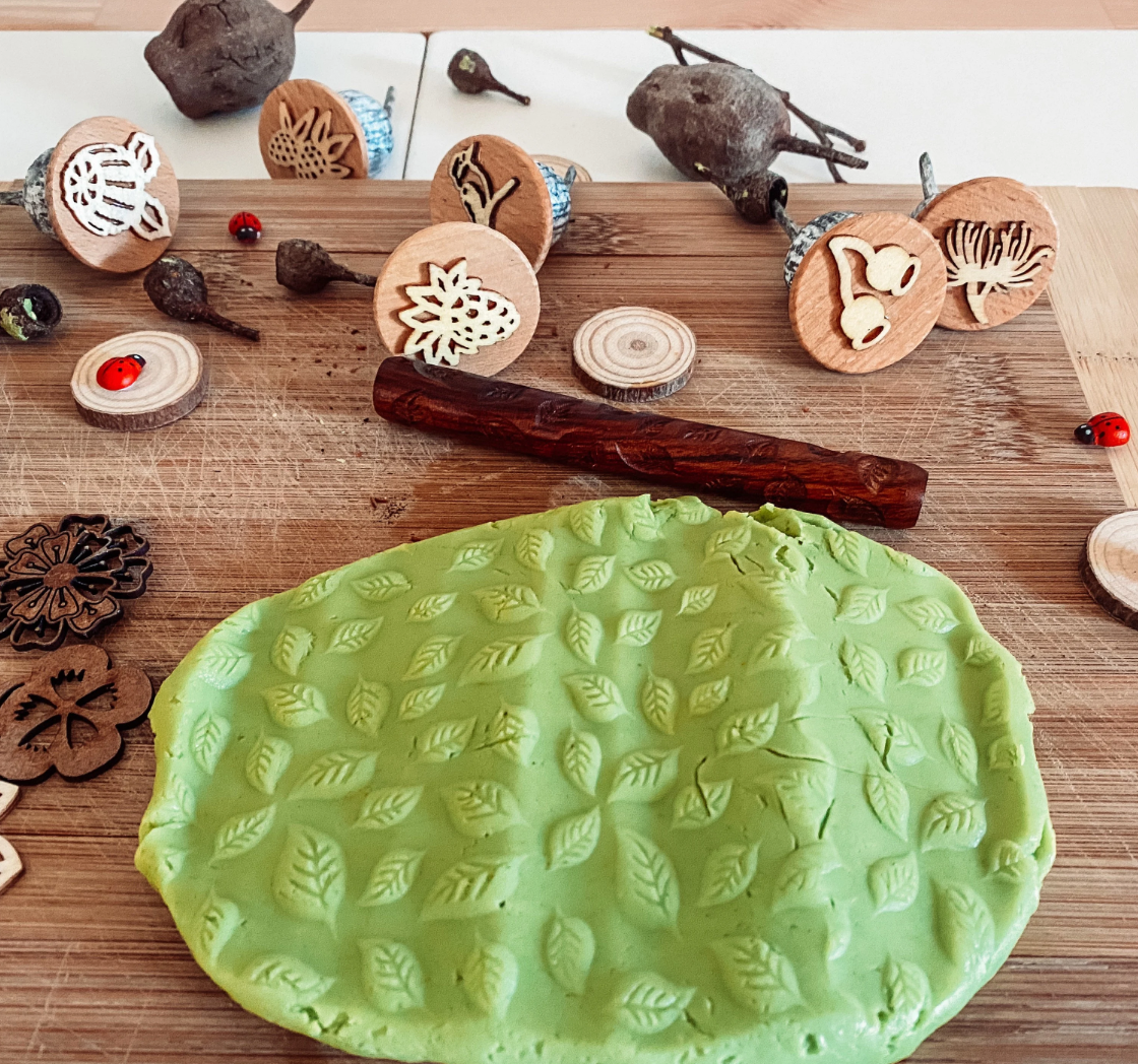 Detailed pattern rolling pins for kids