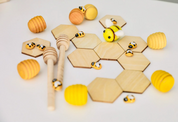5 x 5cm Discs ~ Wooden Hexagonal Tiles (Honeycomb Shapes)