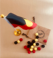 Boules de feutre à thème aborigène