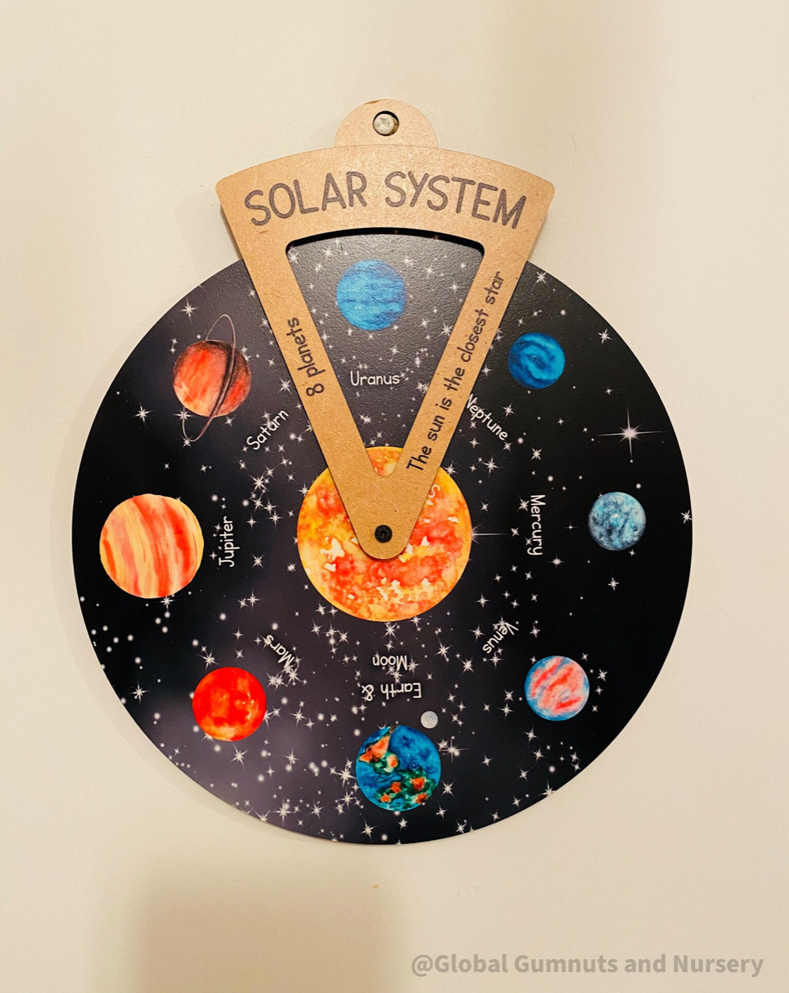 Reloj giratorio DIY - Planetas del Sistema Solar - Herramienta digital para niños