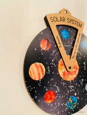 Reloj giratorio DIY - Planetas del Sistema Solar - Herramienta digital para niños