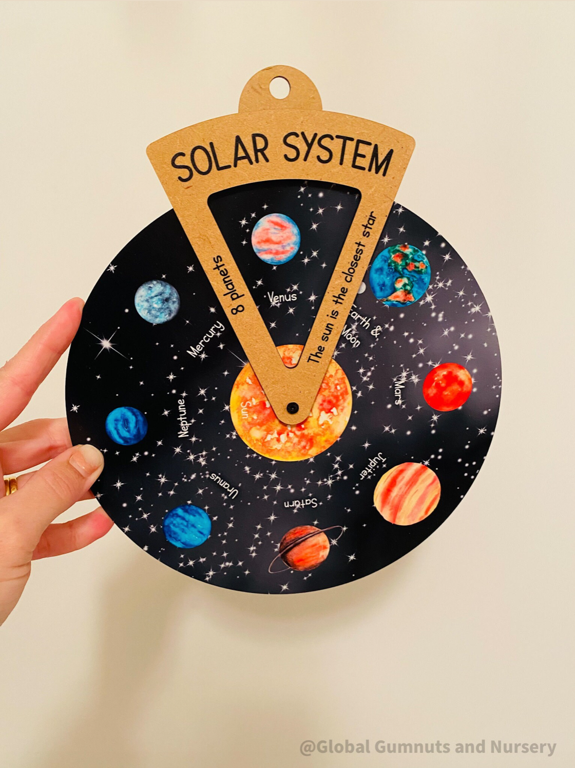 Reloj giratorio DIY - Planetas del Sistema Solar - Herramienta digital para niños