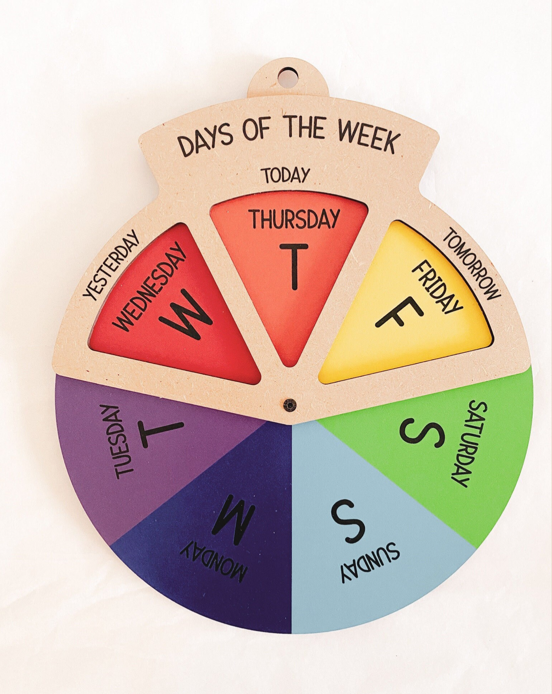 Reloj giratorio DIY - Días de la semana - Herramienta digital para niños