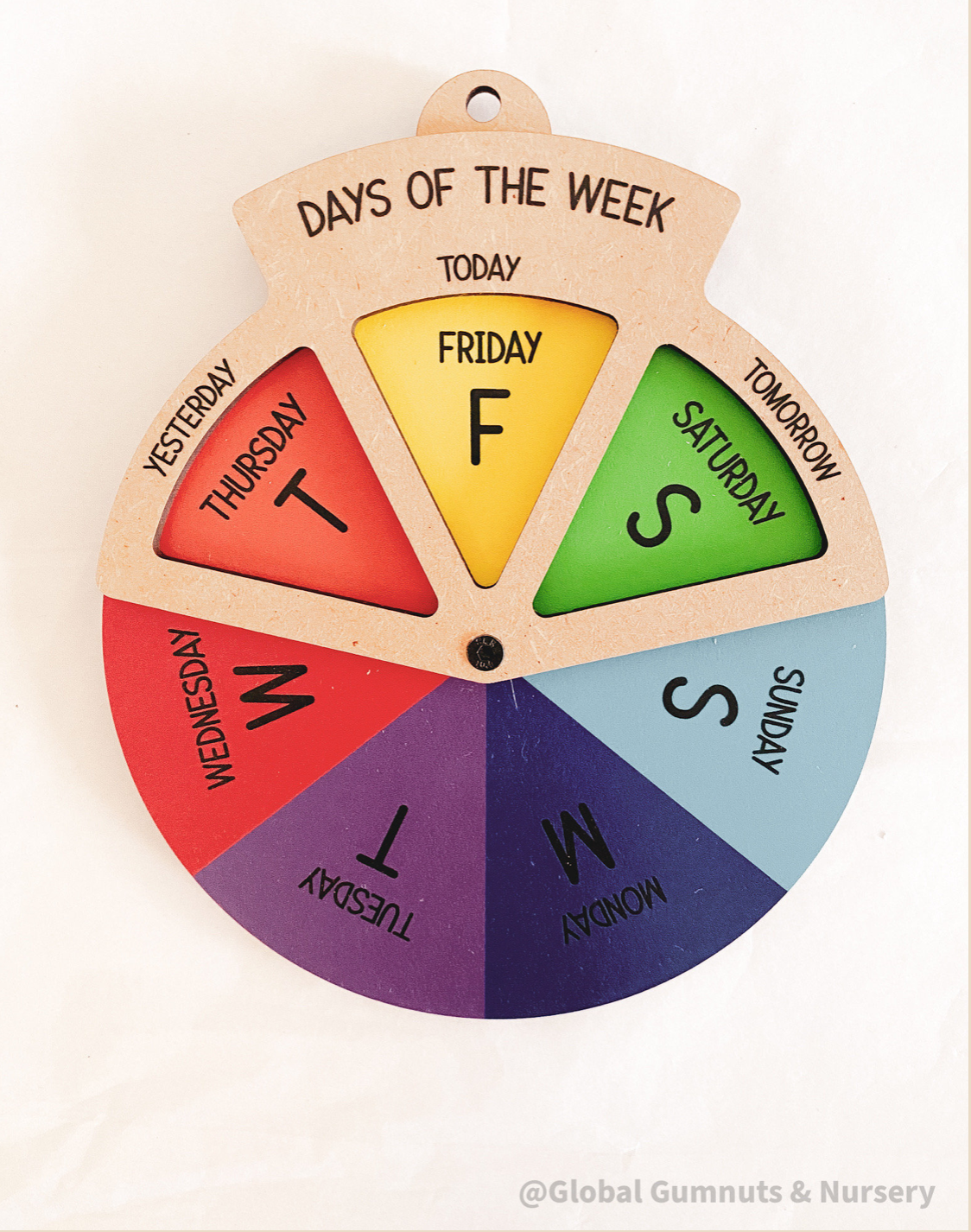 Reloj giratorio DIY - Días de la semana - Herramienta digital para niños