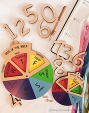 Reloj giratorio DIY - Días de la semana - Herramienta digital para niños