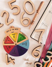 Reloj giratorio DIY - Días de la semana - Herramienta digital para niños