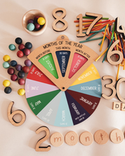 Reloj giratorio DIY - Meses del año - Herramienta digital para niños