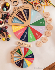 Reloj giratorio DIY - Meses del año - Herramienta digital para niños