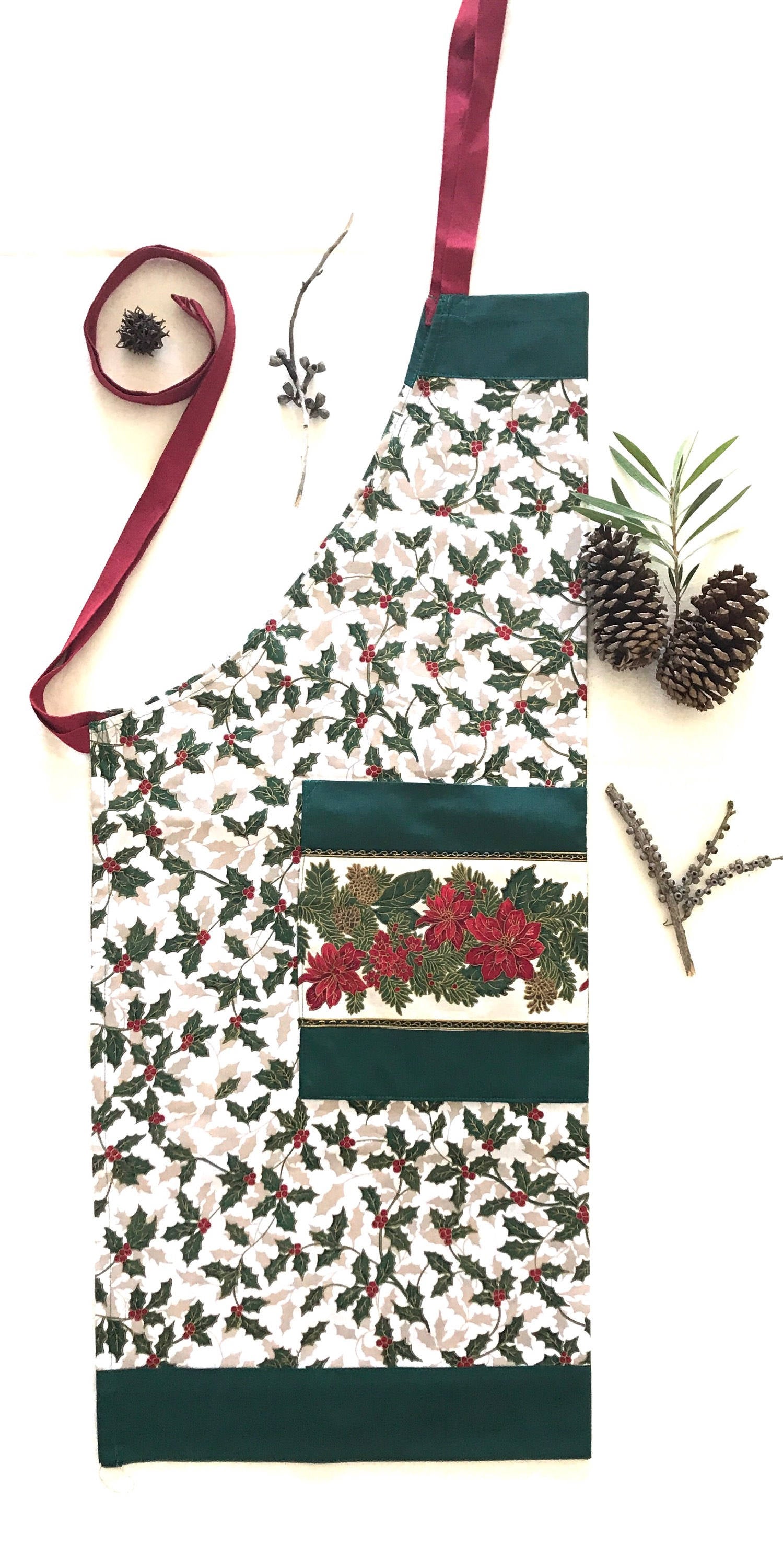 Christmas Aprons – Chef Edition: Festive aprons for kitchen or daycare use during holidays.