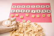 100 Lowercase Tiles: Wooden lowercase letter tiles for learning and activities.