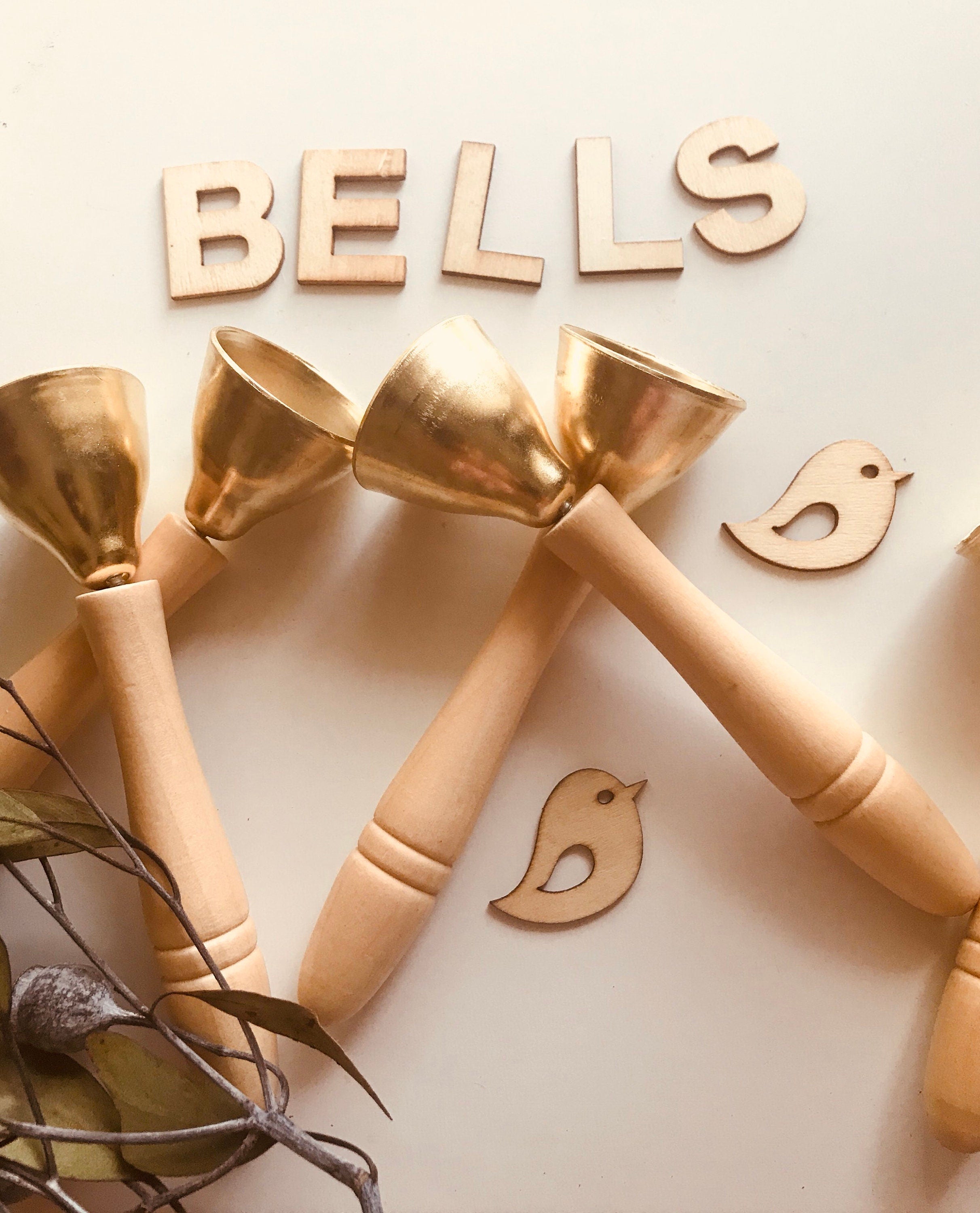 Twin bell set, a charming addition to your percussion collection.