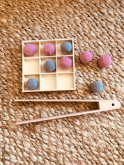 Open storage square display box with 9 compartments, perfect for organizing or display.