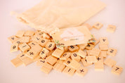 Wooden Number Tiles – 100 Pieces: Educational tool with 100 wooden number tiles, great for counting, math games, and early learning activities.