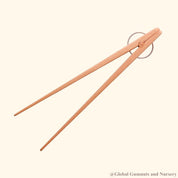 Wooden springy tongs, chopstick-like fun for kids or kitchen use.