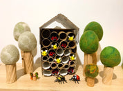 Adorable felt bees, perfect for kids' playtime, imaginative crafts, or buzzing into charming decor projects.