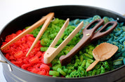 Wooden Scissor Tongs: Play tongs for motor skill development and pretend kitchen play.