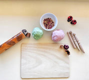 Wooden Craft Tools Set: Three-piece set for sensory play and modelling.