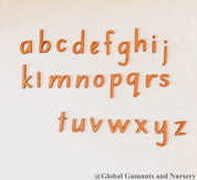 A-Z Lowercase Wooden Letters: Set of 4cm wooden letters for learning and activities.