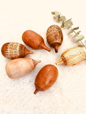 Handmade Wooden Echidna: Natural wooden echidna figure for decoration or play.