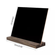 Mini chalkboard and wooden stand (13x15cm), perfect for notes, messages, or creative play.