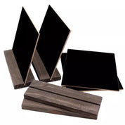 Mini chalkboard and wooden stand (13x15cm), perfect for notes, messages, or creative play.