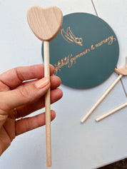 Wooden Heart Wands or Cake Topper: Perfect for princess-themed events or as charming cake toppers, these wands delight kids and adults alike.