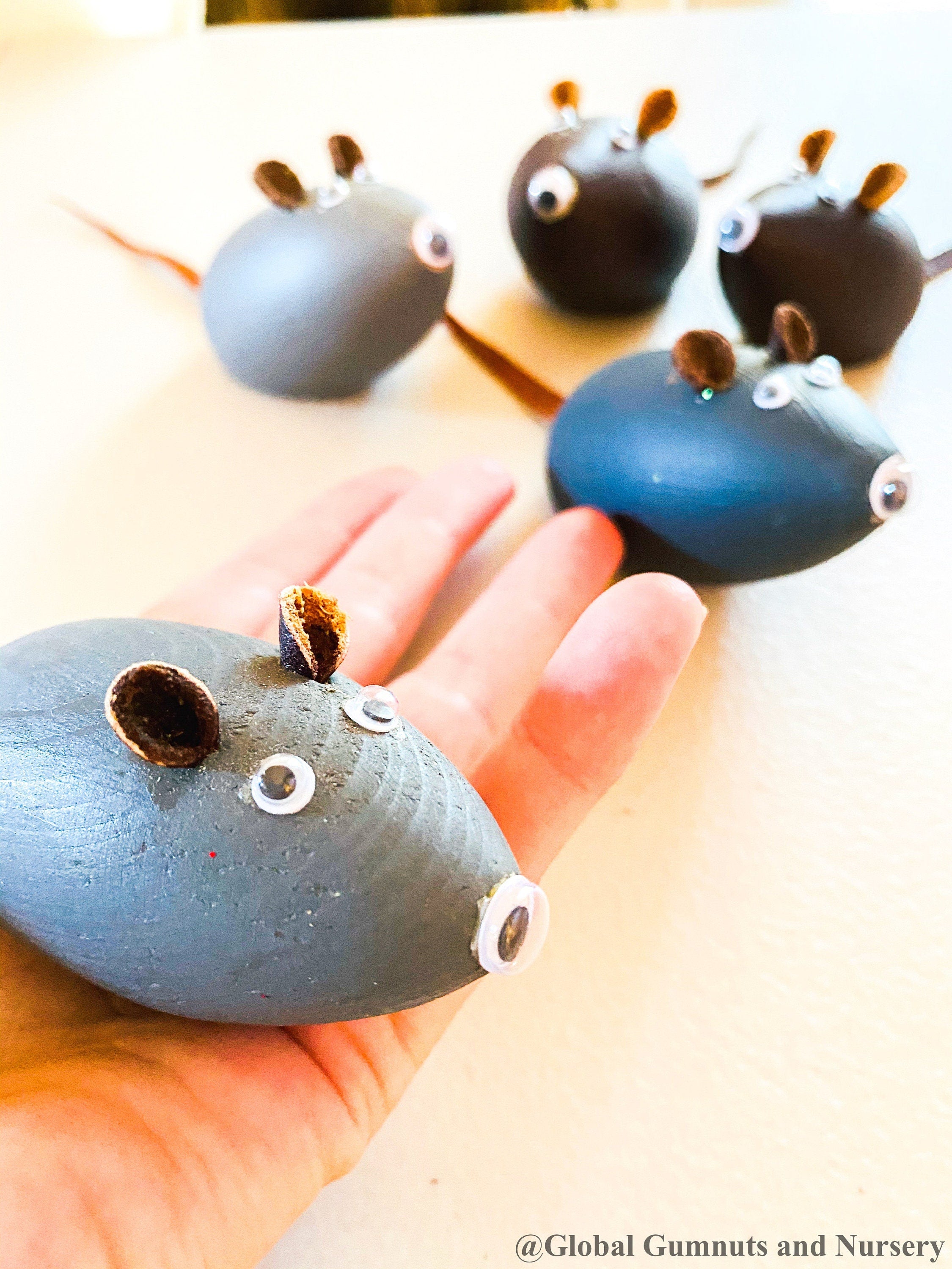 Handmade Mouse: Cute, handcrafted mouse figurine.