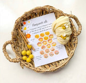 Adorable felt bees, perfect for kids' playtime, imaginative crafts, or buzzing into charming decor projects.