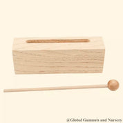 Michael's percussion block, a classic musical instrument for rhythmic fun.
