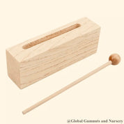 Michael's percussion block, a classic musical instrument for rhythmic fun.