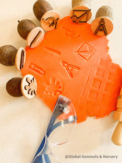 Science Kit with Gumnut Nature Stamps – 6 Pieces: Engage kids with this six-piece science kit featuring gumnut stamps, ideal for learning and creative projects.