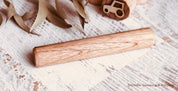 Natural Wooden Rolling Pin: 19.5cm rolling pin for baking or crafting.