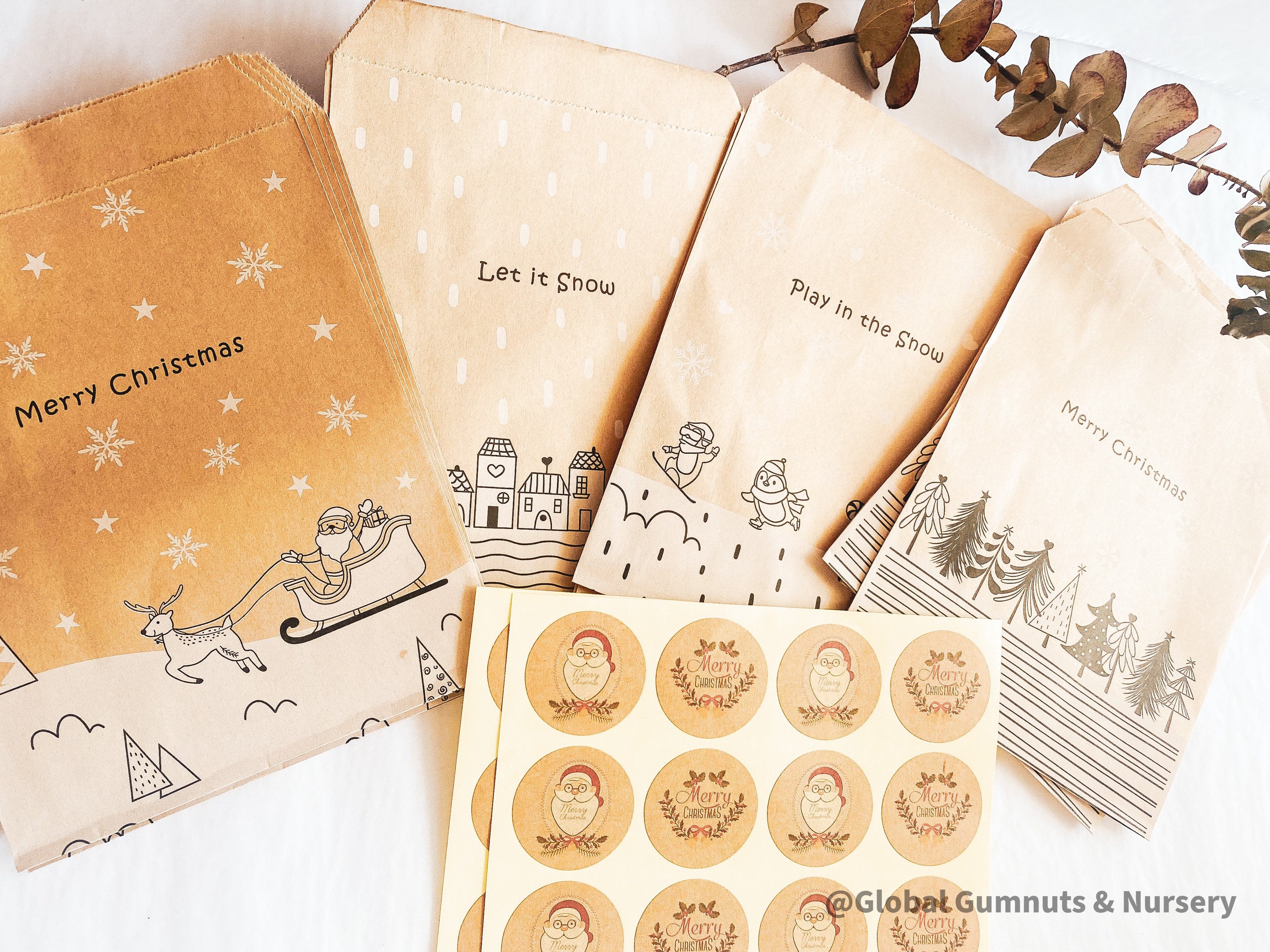 Paper ADVENT Calendar Set: 24-piece DIY advent calendar for festive countdowns.