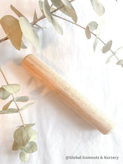 Natural Wooden Rolling Pin: 19.5cm rolling pin for baking or crafting.