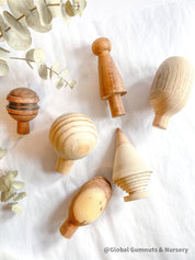 Handmade Wooden Forest Christmas Trees: Beautiful handcrafted forest trees made of wood, perfect for festive decorations or small world play.