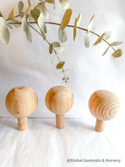 Handmade Wooden Forrest Trees: Set of handcrafted wooden Christmas trees by Emily’s Design.