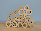 Chunky wooden numbers, 10-piece set for fun number learning, Montessori activities, or creative play.