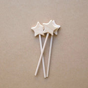 Wooden Star Fairy Wand: Beech wood star wand, perfect for parties or imaginative play.