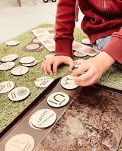 Indigenous Symbols (Birch Wood): NAIDOC Week educational set in natural wood.