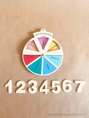 Days of the Week Wheel: Interactive wheel to teach the days of the week.