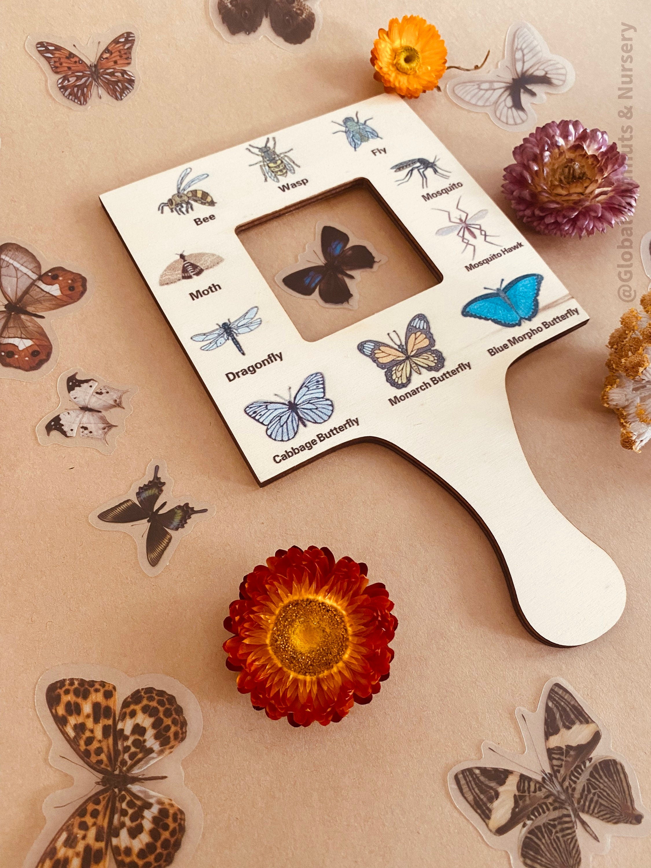 Kids View Finder: Double-sided garden critters and insect viewfinder, ideal for children to explore and inspect nature through magnified images.