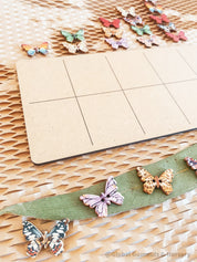 Blank Wooden Tens Board: Educational counting board designed for math activities.