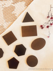Shapes Wooden Tracing Board: Learn shapes with a board, matching pieces, and stylus.