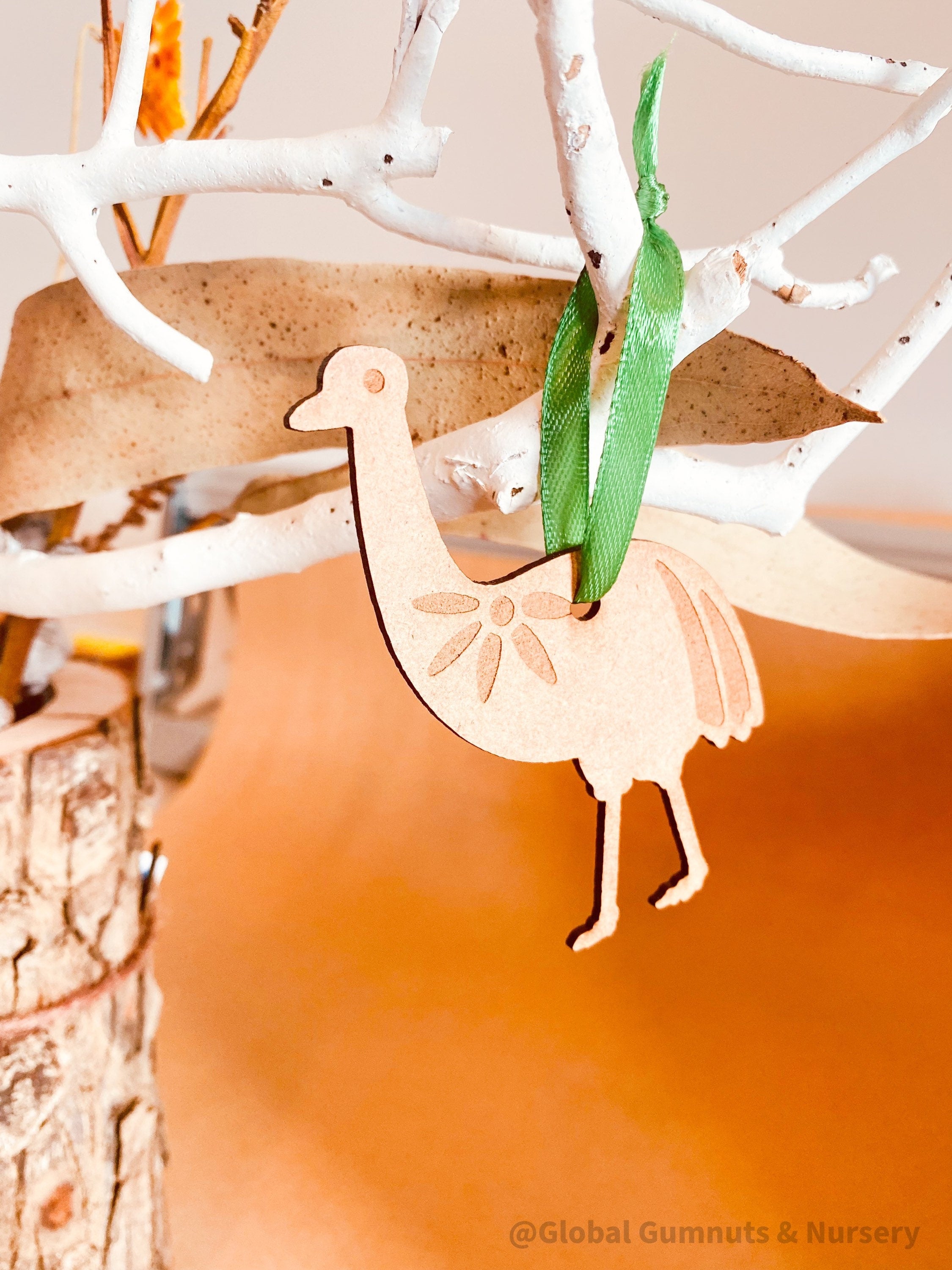Emu Ornament: Emu-themed ornament for Australian holiday decor.