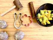 Rolling Pin Tree Branch: Natural wooden rolling pin ideal for play dough and sensory activities.