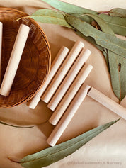 Rodillo de madera infantil 15cm x 2cm